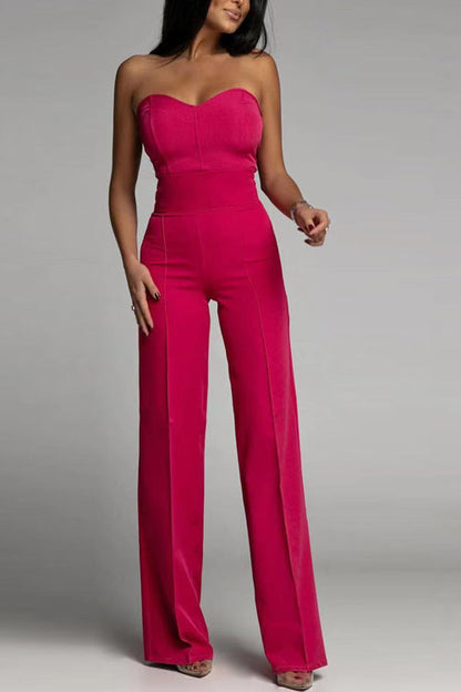 Chic Off-The-Shoulder Loose Fit Jumpsuit for Women