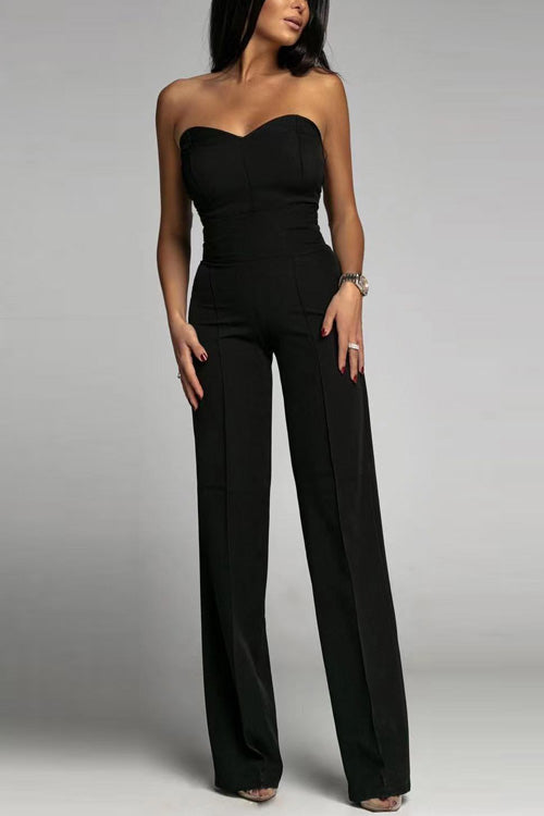 Chic Off-The-Shoulder Loose Fit Jumpsuit for Women