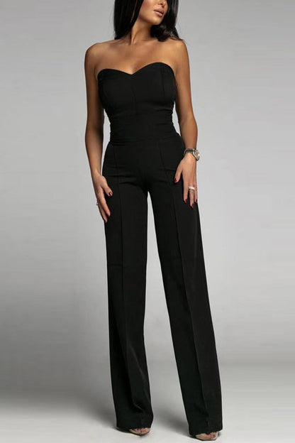 Chic Off-The-Shoulder Loose Fit Jumpsuit for Women