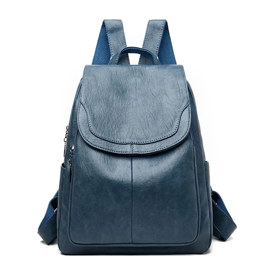Durable Leather Ladies Travel Backpack