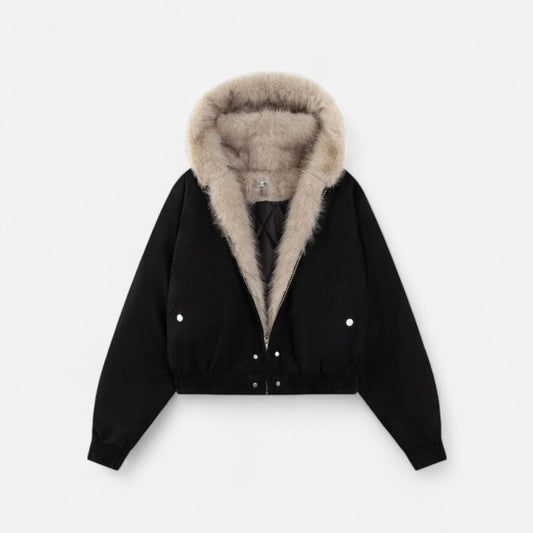 Classic Women's Parka Coat - Faux Fur Hooded Jacket - Modish World