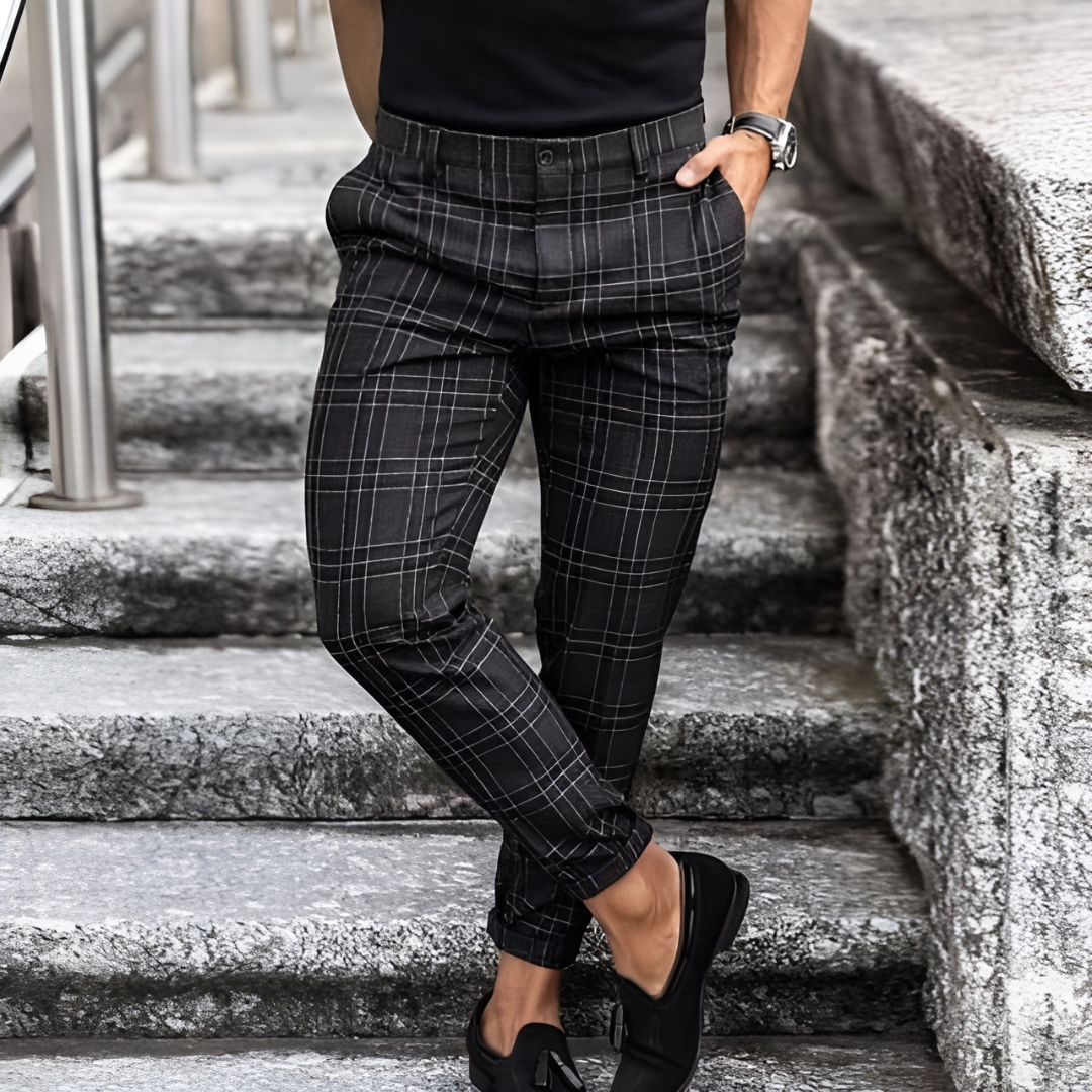 Classic Plaid Pants for Men - ModishWorld