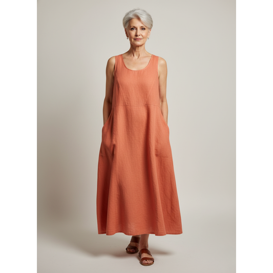 Casual White Linen Sundress for Women - Modish World