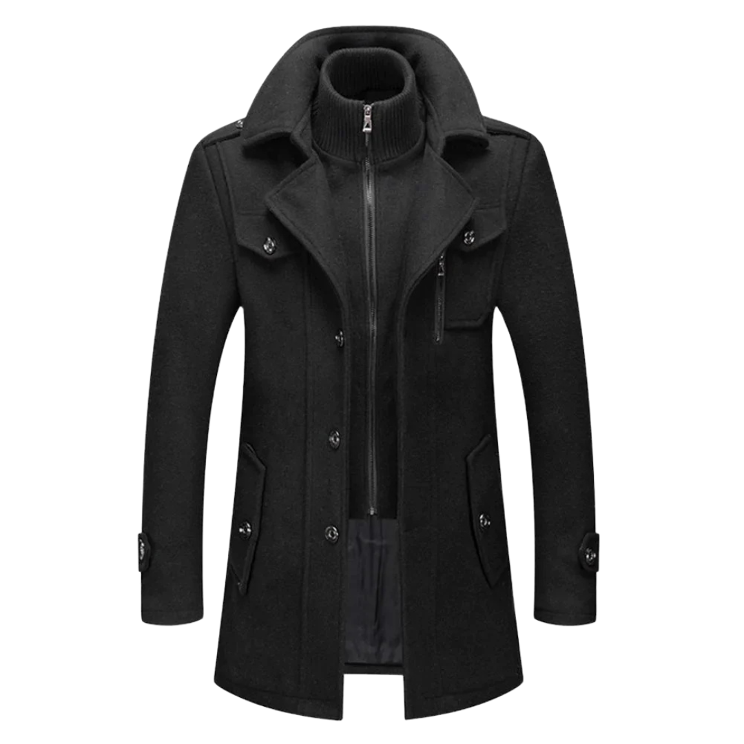 Men's Classic Dark Parka Coat - ModishWorld