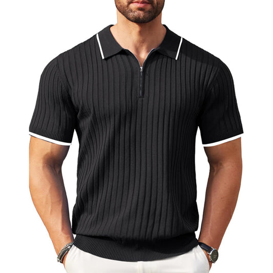 Classic Fit Stripe Polo Shirt - Modish World