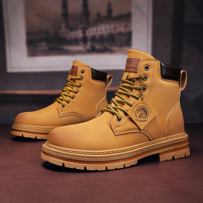 Stylish Men's Hiking Boots with Durable Outsole - ModishWorld