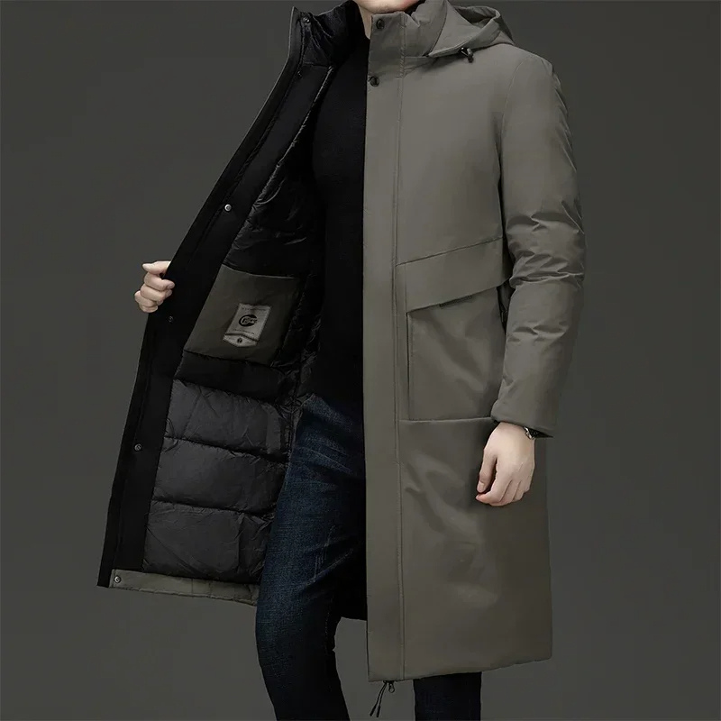 Warm Waterproof Men's Parka Coat with Hood - ModishWorld