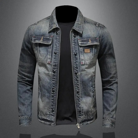 Classic Blue Jeans Mens Jacket - ModishWorld
