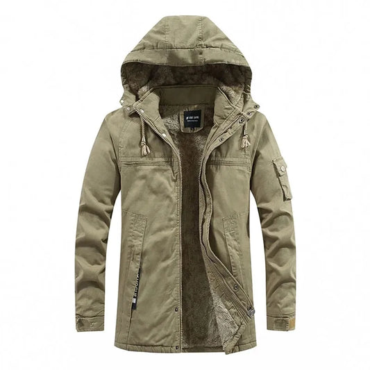 Warm Men's Hooded Snow Jacket - ModishWorld