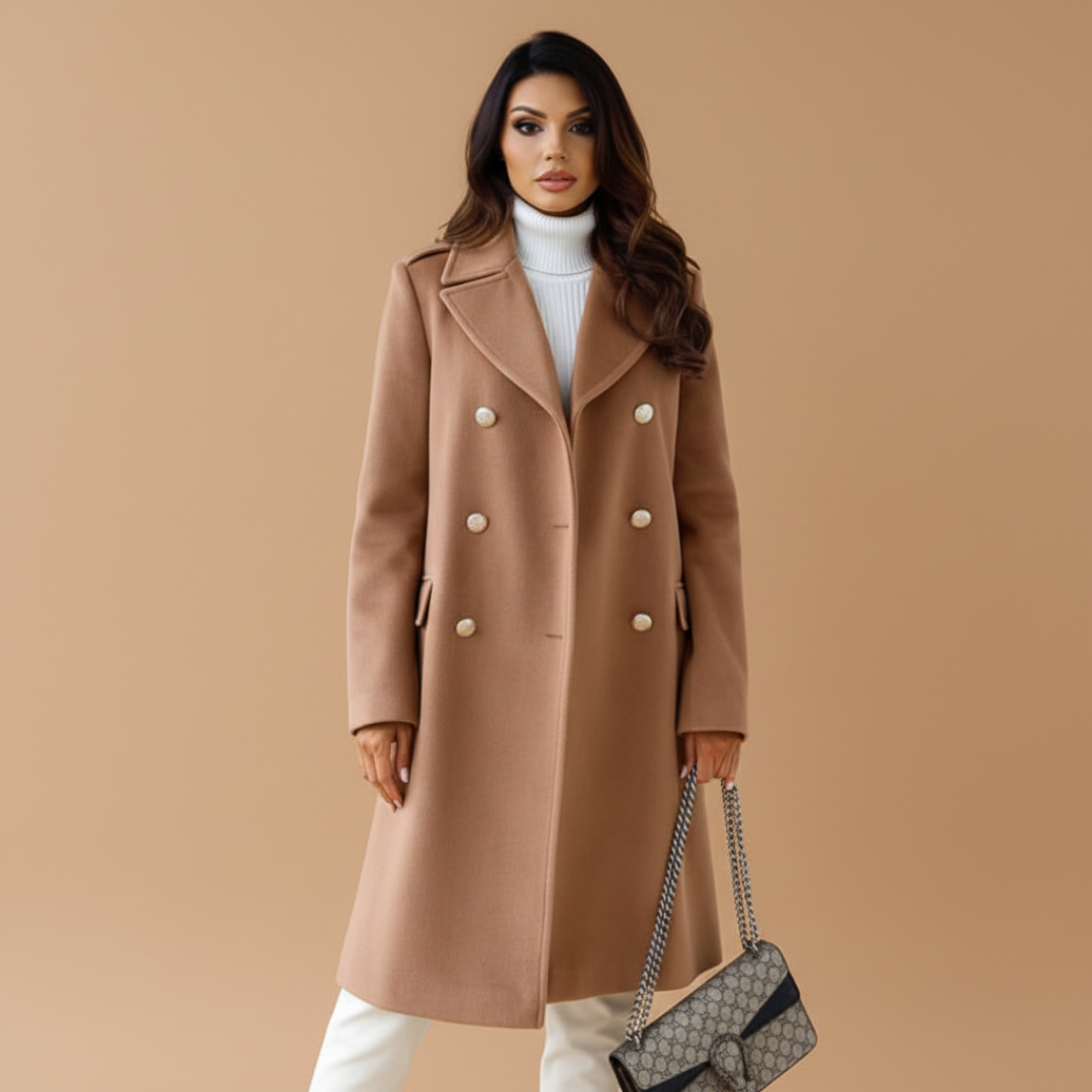 Classic Double Breasted Women's Coat