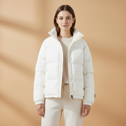 Warm Winter Parka with Hood and Fleece Lining