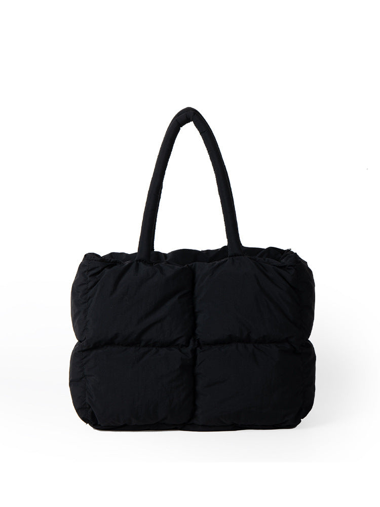 Women's Puffer Tote Bag - Chic Water Resistant Large Capacity