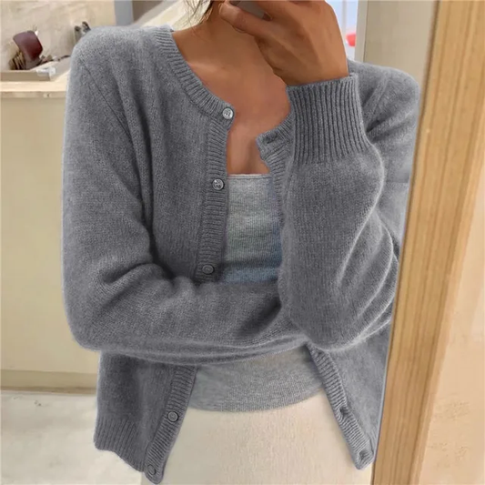 Classic Cozy Women's Knitted Cardigan Sweater - ModishWorld