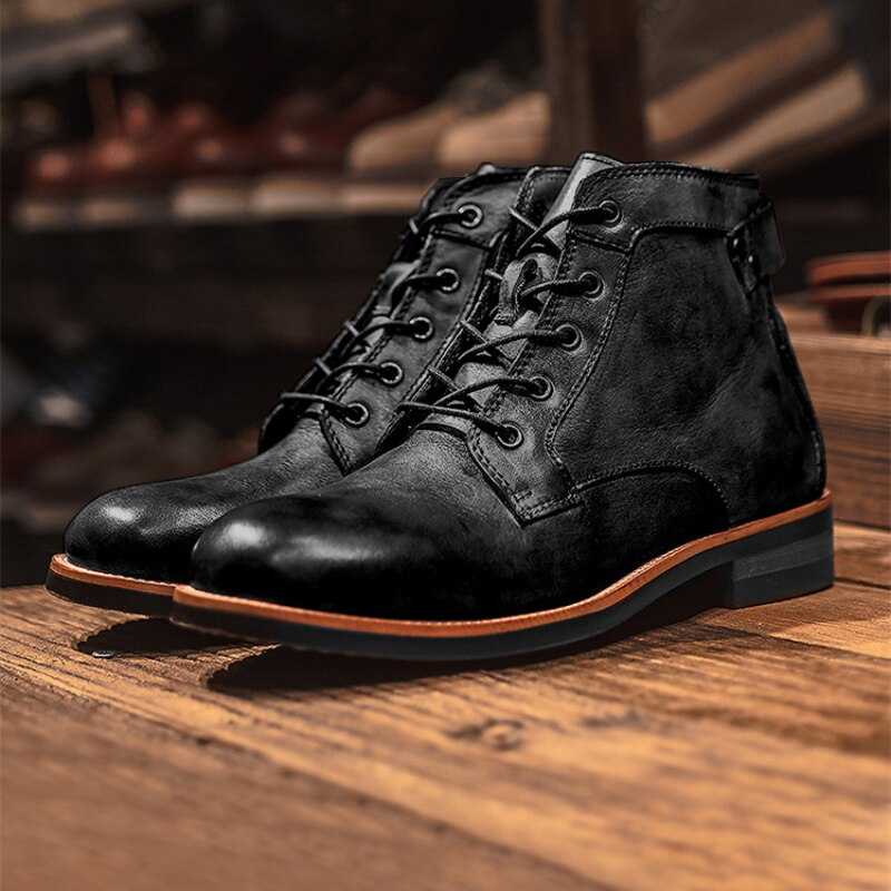 Men's High Top Boots - Durable Ankle Boots - ModishWorld