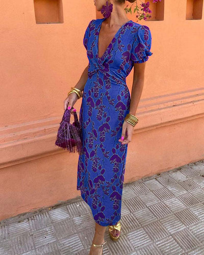Stylish Women's Puff Sleeve Party Dress
