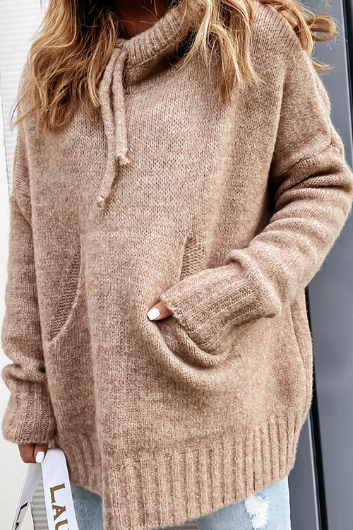 Women's Cozy Hooded Sweatshirt with Functional Pockets