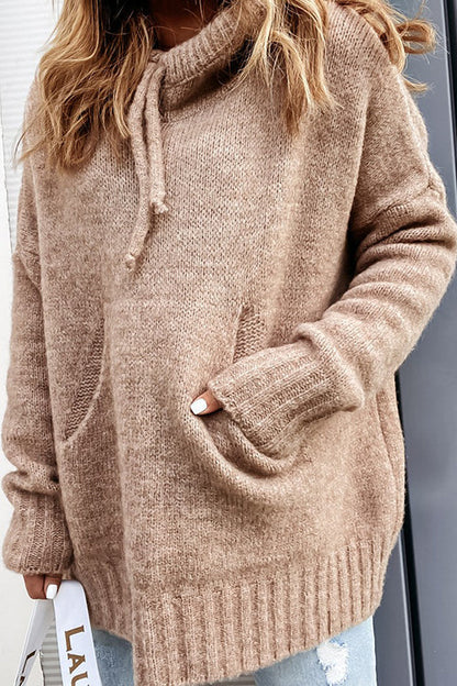 Women's Cozy Hooded Sweatshirt with Functional Pockets