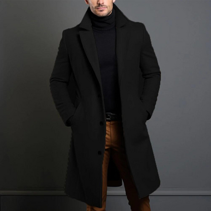 Classic Men's Long Trench Coat