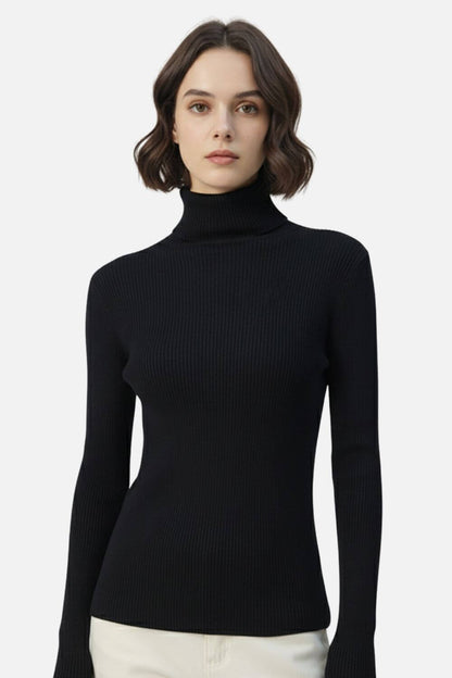 Chic Women's Turtleneck Sweater - Classic Cozy Knit