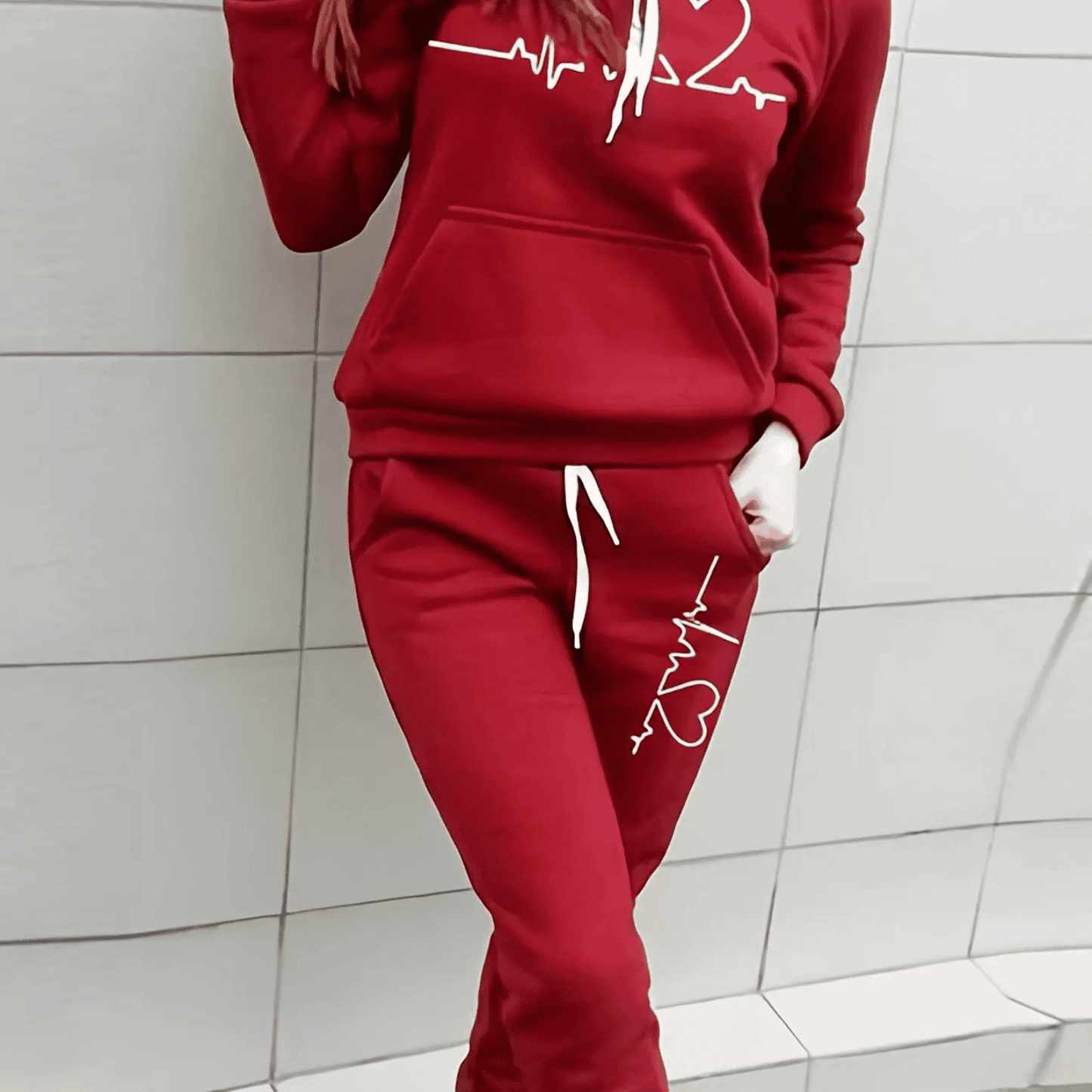 Relaxed Fit Tracksuit Set - Hoodie and Pants - ModishWorld