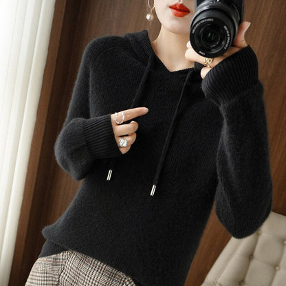 Ladies' Hooded Sweatshirt with Adjustable Fit