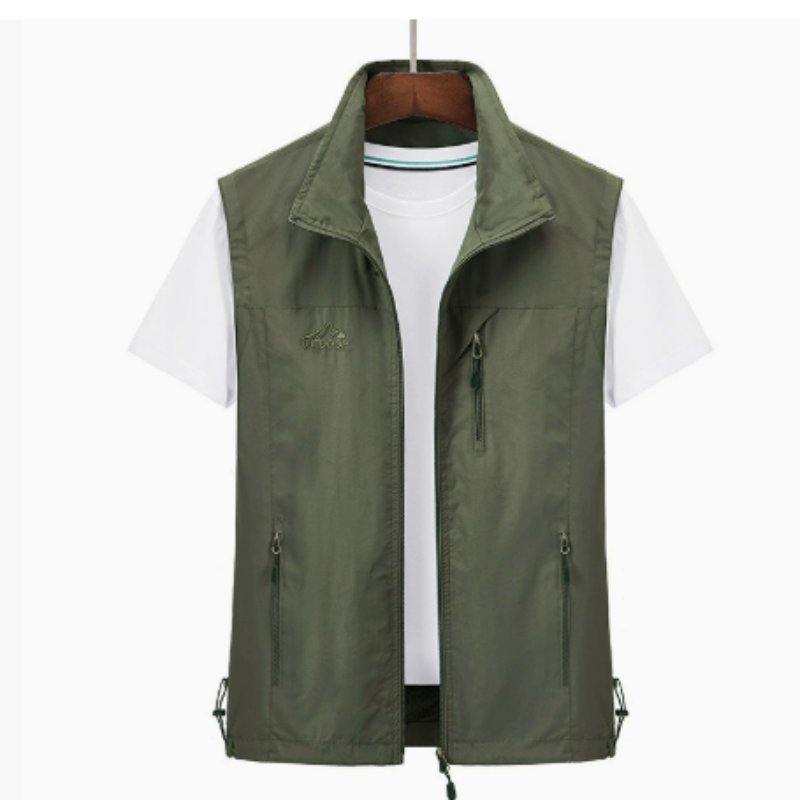 Men's Vest Jacket with Zip Pockets - ModishWorld