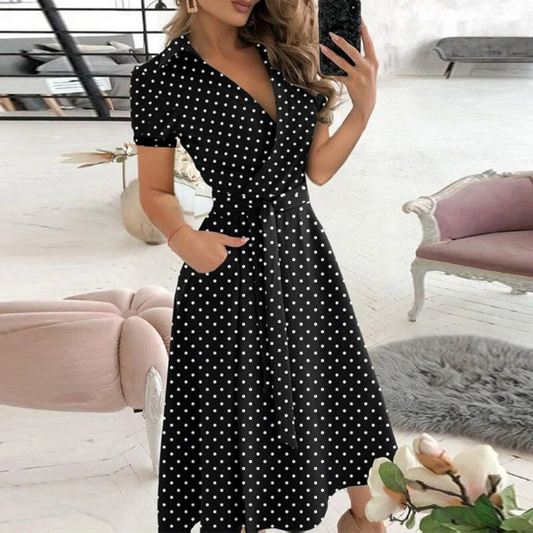 Classic Fit A-Line Knee Length Dress - ModishWorld