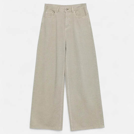 Classic Women's Wide Leg Cotton Pants - Modish World