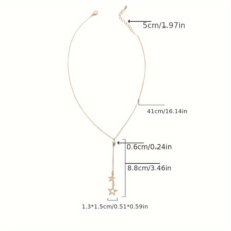 Simple Elegant Pendant Necklace - Adjustable Length