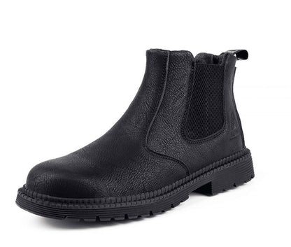 Men's Elastic Ankle Boots - Slip On Chelsea Style