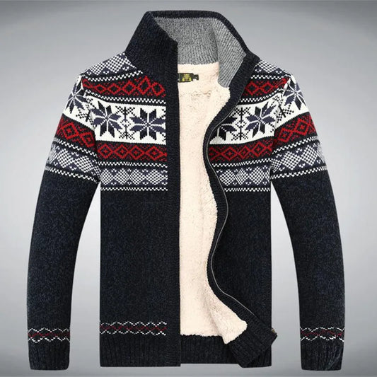 Warm Cozy Men's Winter Cardigan Sweater - ModishWorld
