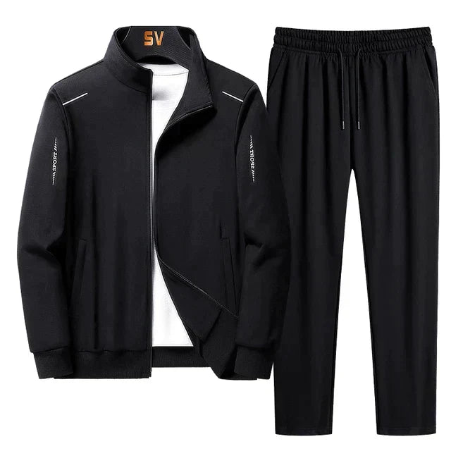 Athletic Sportswear Set - Zip Jacket & Sweatpants - ModishWorld