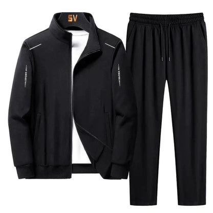 Athletic Sportswear Set - Zip Jacket & Sweatpants - ModishWorld