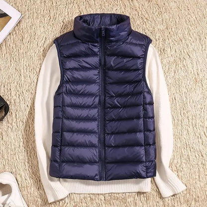 Ladies' Quilted Vest - High Neck Winter Gilet