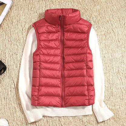 Ladies' Quilted Vest - High Neck Winter Gilet