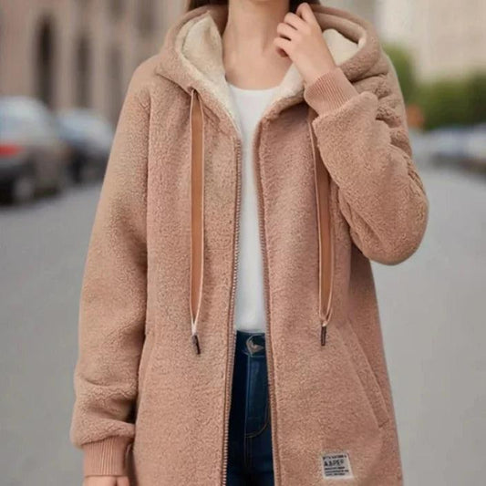 Warm Women's Fleece Hooded Jacket - Modish World