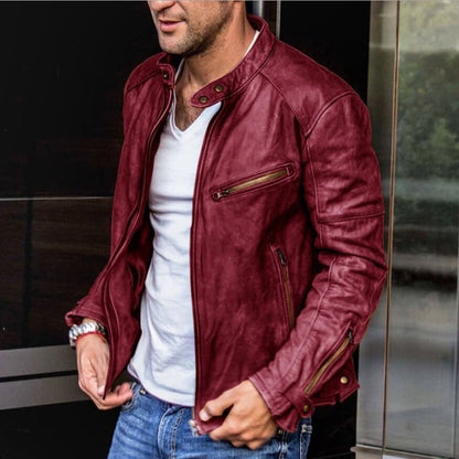 Premium Leather Biker Jacket for Men