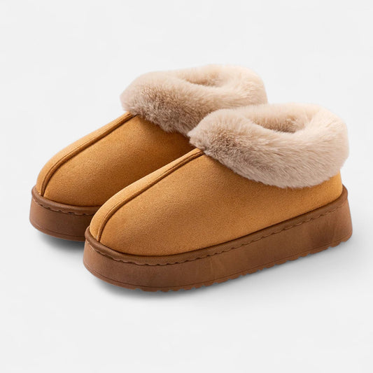 Chic Faux Fur Ladies Warm Slippers - Modish World