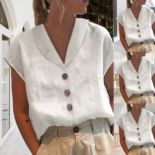 Classic Linen Blouse Eryn - ModishWorld
