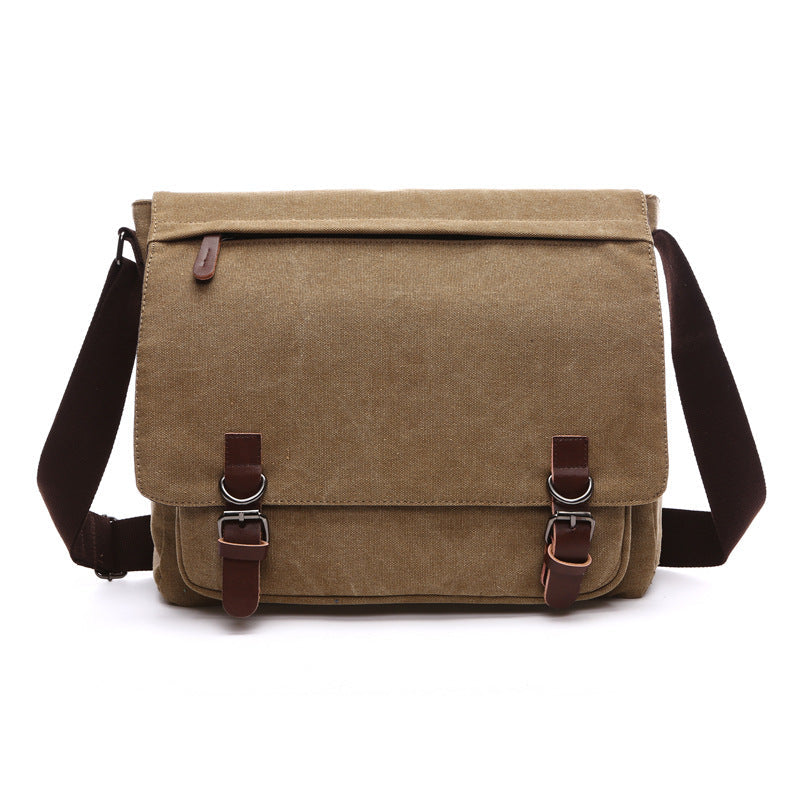 Leather Crossbody Bag with Magnetic Snap Closure - ModishWorld
