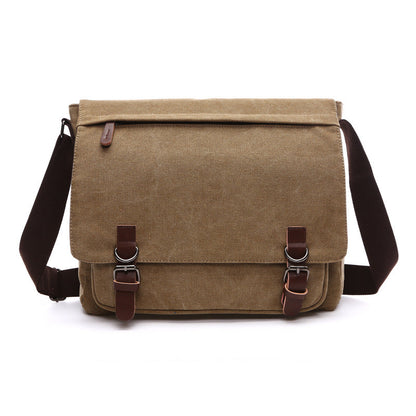 Leather Crossbody Bag with Magnetic Snap Closure - ModishWorld