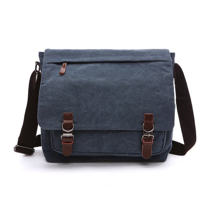 Leather Crossbody Bag with Magnetic Snap Closure