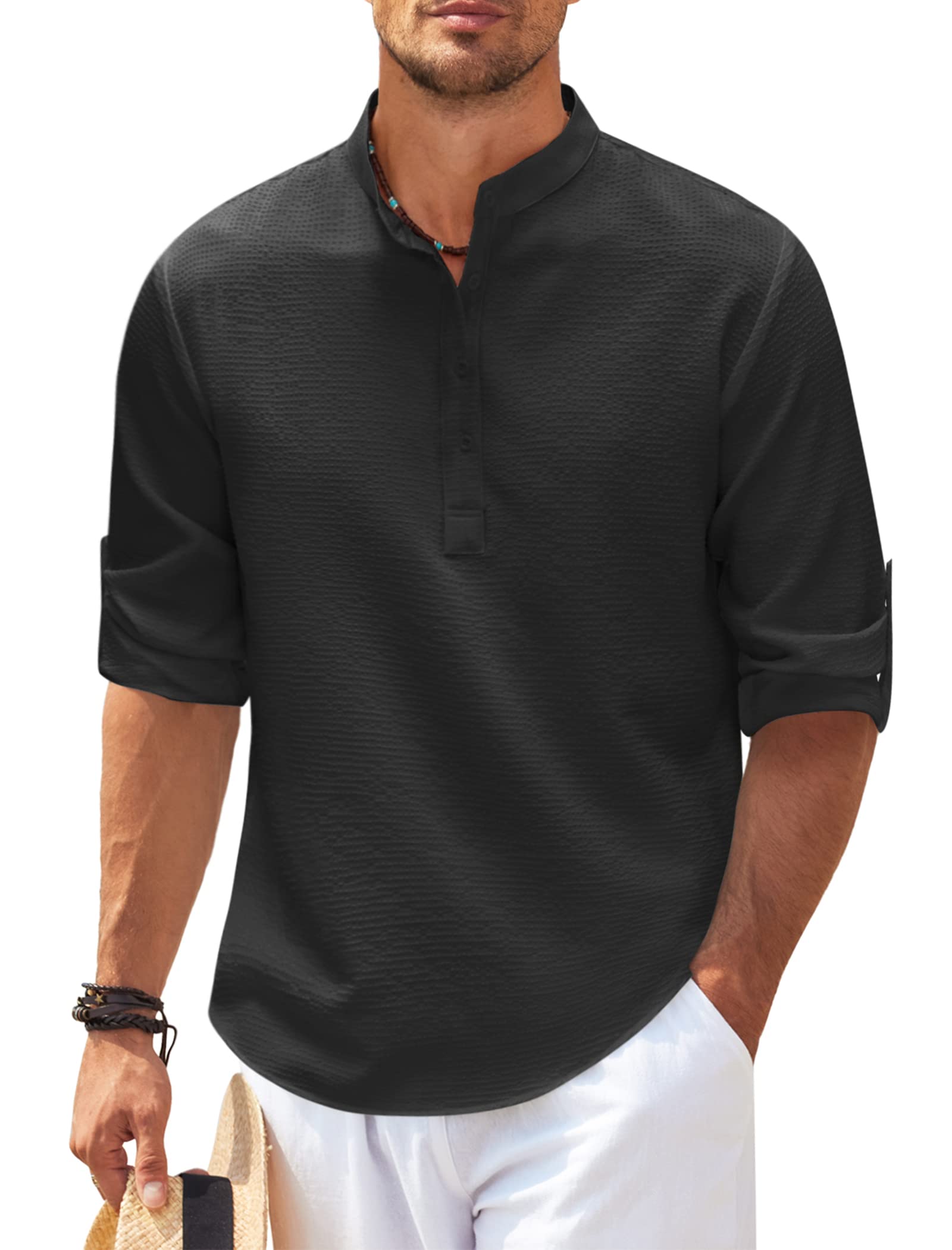 Comfortable Classic Mens Long Sleeve Shirt - ModishWorld