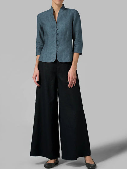 Elegant Chinese Style Women's Blouse - ModishWorld