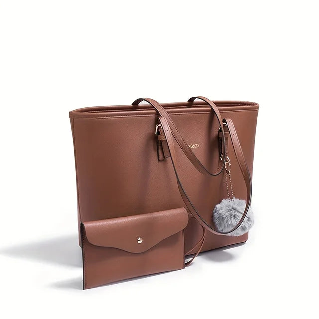 Women's Spacious Stylish Tote Handbag - Daily Use