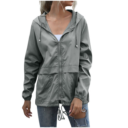 Waterproof Women's Windbreaker Jacket