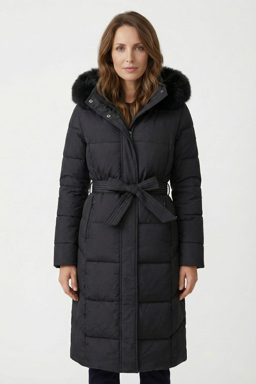 Chic Women's Parka Faux Fur Puffer Coat - Modish World