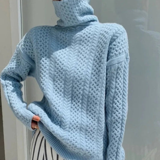 Warm Women's Turtleneck Winter Sweater - ModishWorld