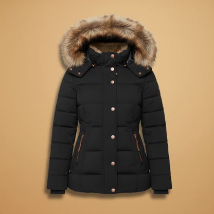 Ladies Button Front Faux Leather Jacket - Modish World