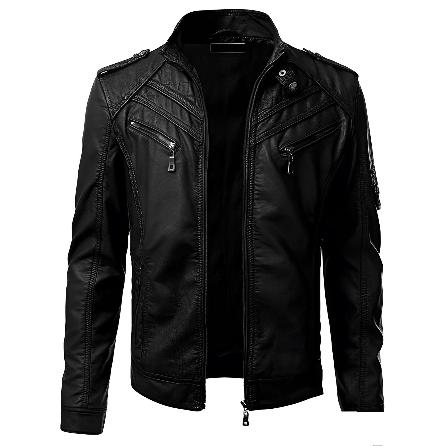 Genuine Leather Mens Biker Jacket